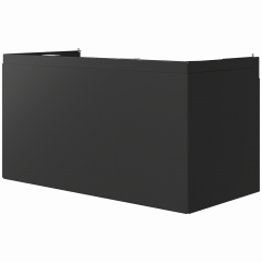 Duct cover KS3 closed side black