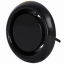 Extract air valve Ø125 black plastic