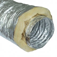 Thermally insulated flexible duct 125/50mm/10m